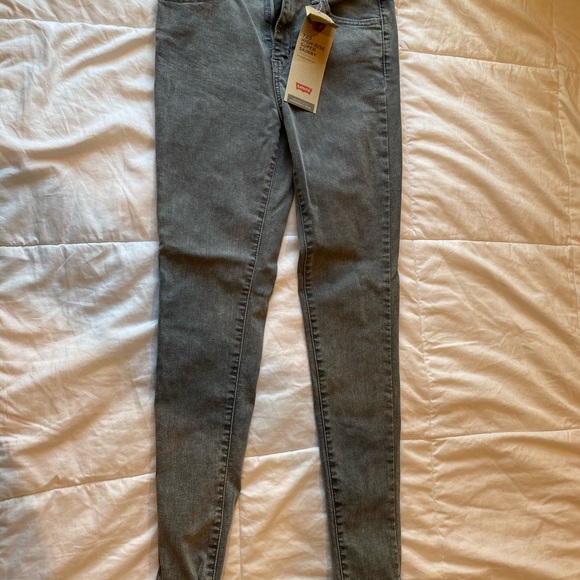 Levis Grey 720 High Rise Skinny Jeans NWT Size 25 - Picture 6 of 10